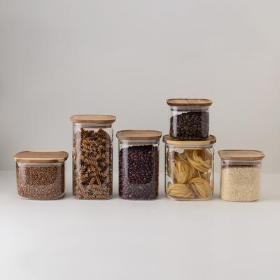 Остальные предметы ЯЯЯ Банка для хранения квадратная glass acacia, 800 мл арт. SS0000348