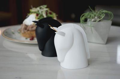 Держатель QUALY Держатель для зубочисток unicorn, белый арт. QL10295-WH