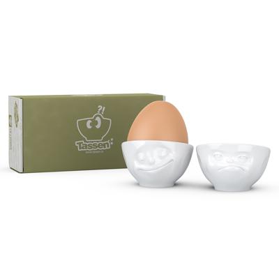 Подставка Tassen Набор подставок для яиц happy & hmpff, белый, 2 шт. арт. T01.53.01