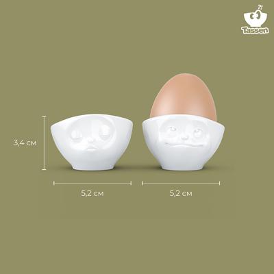Подставка Tassen Набор подставок для яиц kissing & dreamy, белый, 2 шт. арт. T01.51.01