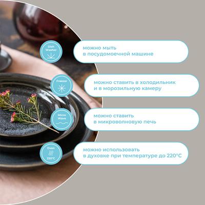 Тарелка ЯЯЯ Набор тарелок cosmic kitchen, D21 см, 2 шт. арт. LJ_BT_PL21