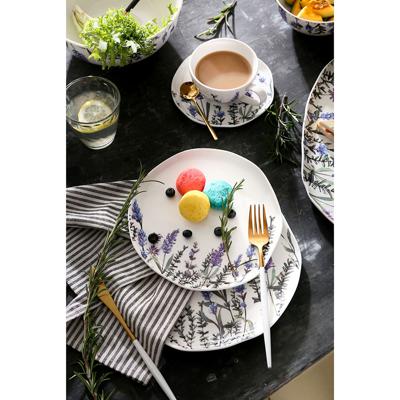 Тарелка ЯЯЯ Набор тарелок floral, D26 см, 2 шт. арт. LJ_SB_PL26
