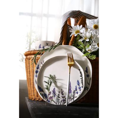 Тарелка ЯЯЯ Набор тарелок floral, D26 см, 2 шт. арт. LJ_SB_PL26