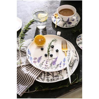Тарелка ЯЯЯ Набор тарелок floral, D26 см, 2 шт. арт. LJ_SB_PL26
