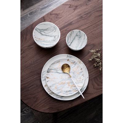 Тарелка ЯЯЯ Набор тарелок marble, D21 см, 2 шт. арт. LJ_RM_PL21