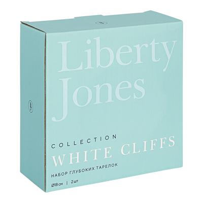 Тарелка ЯЯЯ Набор глубоких тарелок white cliffs, D18 см, 750 мл, 2 шт. арт. LJ0000185