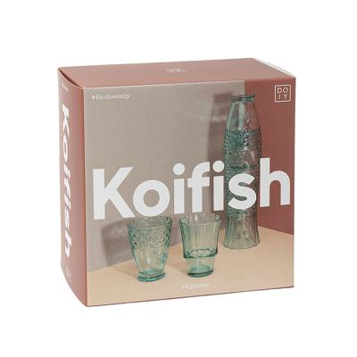 Стакан Doiy Набор подарочный из 4-х стаканов koifish, мятный арт. DYGLAKOMI