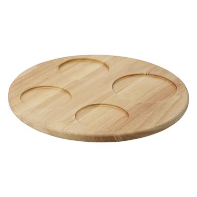 Набор посуды ЯЯЯ Менажница soft ripples, dual glazing, на деревянной подставке, 4 чаши арт. LJ0000342