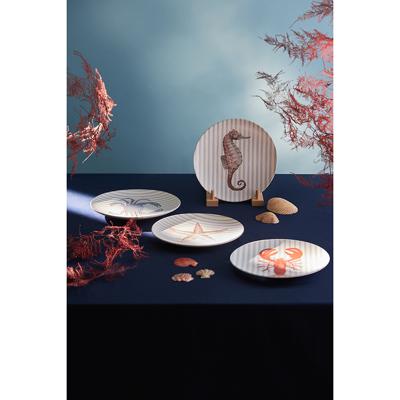 Тарелка Tkano Набор из четырех тарелок aquarium из коллекции sea treasures, D21,5 см арт. TK24-TW_PL0003