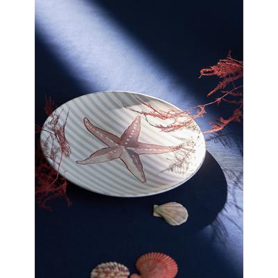 Тарелка Tkano Набор из четырех тарелок aquarium из коллекции sea treasures, D21,5 см арт. TK24-TW_PL0003