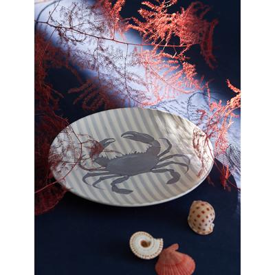 Тарелка Tkano Набор из четырех тарелок aquarium из коллекции sea treasures, D21,5 см арт. TK24-TW_PL0003
