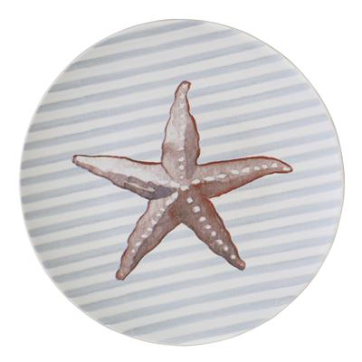 Тарелка Tkano Набор из четырех тарелок aquarium из коллекции sea treasures, D21,5 см арт. TK24-TW_PL0003