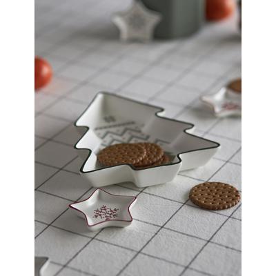 Тарелка Tkano Набор из двух сервировочных тарелок sweet memories из коллекции new year essential арт. TK24-NY_SRV0002