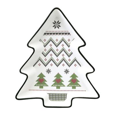 Тарелка Tkano Набор из двух сервировочных тарелок sweet memories из коллекции new year essential арт. TK24-NY_SRV0002