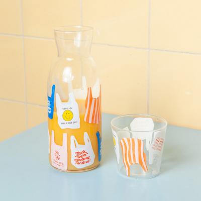 Графин Doiy Набор из графина и стакана corner shop, thank you bag арт. DYJGLCSBA