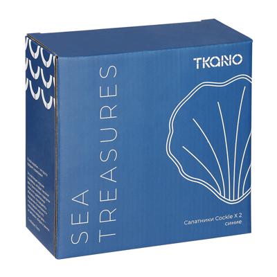 Салатник Tkano Набор из 2 салатников cockle синего цвета из коллекции sea treasures, 360 мл арт. TK25-TW_BW0003