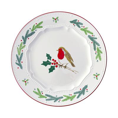 Тарелка Tkano Набор из четырех тарелок nordic winter из коллекции new year essential, D23 см арт. TK25-NY_PL0002
