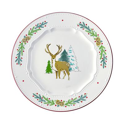 Тарелка Tkano Набор из четырех тарелок nordic winter из коллекции new year essential, D23 см арт. TK25-NY_PL0002