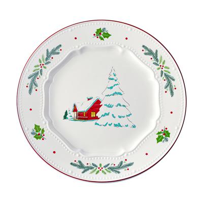 Тарелка Tkano Набор из четырех тарелок nordic winter из коллекции new year essential, D23 см арт. TK25-NY_PL0002