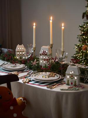 Тарелка Tkano Набор из четырех тарелок nordic winter из коллекции new year essential, D23 см арт. TK25-NY_PL0002
