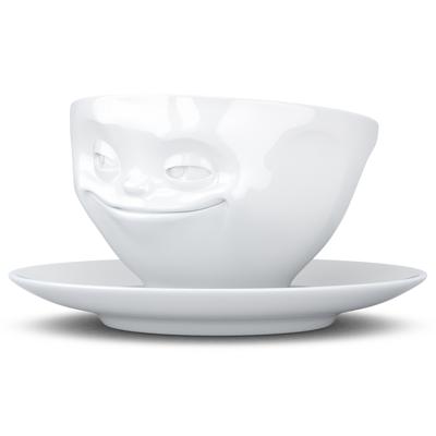 Остальные предметы Tassen Чайная пара grinning, 200 мл, белая арт. T01.41.01