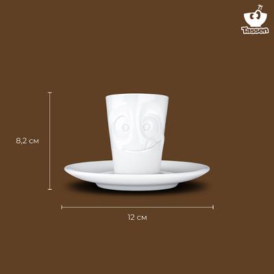Кофейная пара Tassen Кофейная пара tasty, 80 мл, белая арт. T02.14.01