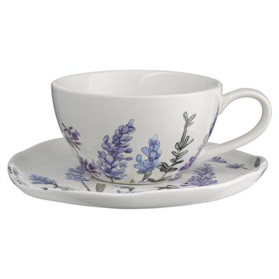 Набор ЯЯЯ Набор чайных пар floral, 250 мл, 2 шт. арт. LJ_SB_CU250