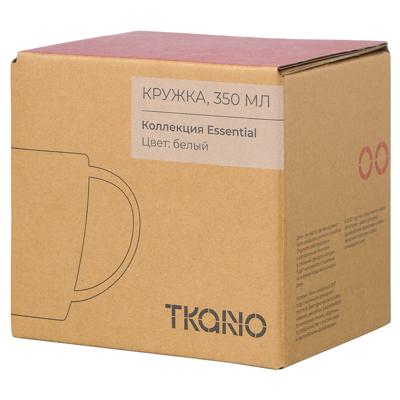 Кружка Tkano Кружка белого цвета с фактурным рисунком из коллекции essential, 350мл арт. TK22-TW_CU0003