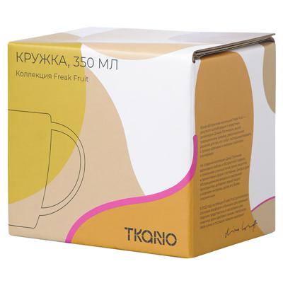 Кружка Tkano Кружка горчичного цвета с авторским принтом из коллекции freak fruit, 350мл арт. TK22-TW_CU0005