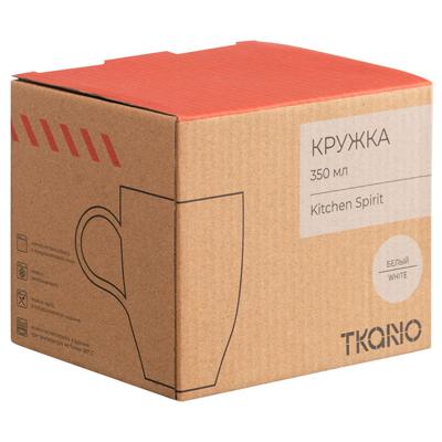 Кружка Tkano Кружка из фарфора белого цвета из коллекции kitchen spirit, 350 мл арт. TK22-TW_CU0002