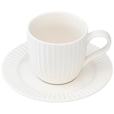 Чашка ЯЯЯ Набор чашек с блюдцами soft ripples, dual glazing, 125 мл, 2 шт. арт. LJ000010