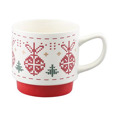 Кружка Tkano Набор из четырех кружек knitted tale из коллекции new year essential, 380 мл арт. TK25-NY_CU0001