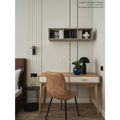 Лампа Bergenson Bjorn Лампа настольная texture sleek, D24х37 см, черная арт. BB0000575