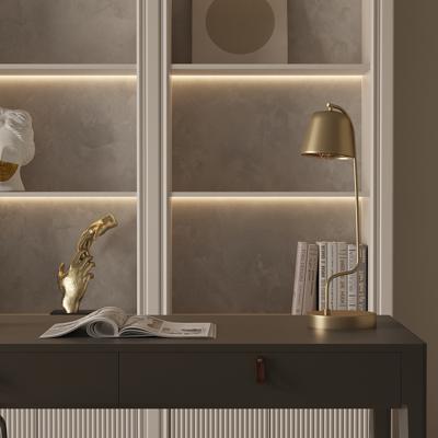 Лампа Bergenson Bjorn Лампа настольная enkel mon, D20,5х57 см, золотистая арт. BB0000424