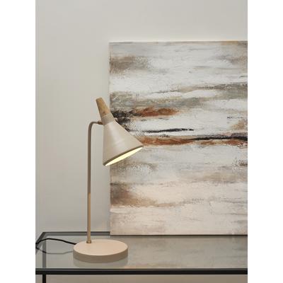 Лампа Bergenson Bjorn Лампа настольная thor, D21х58 см, бежевая арт. BB0000418