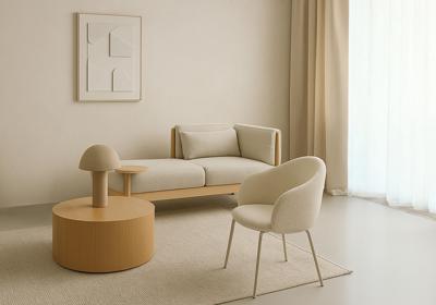 Лампа Bergenson Bjorn Лампа настольная texture sleek, D32х42 см, бежевая арт. BB0000729