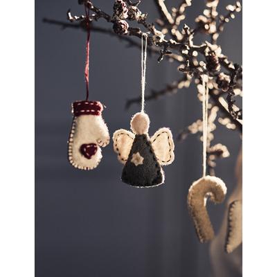 Декор Tkano Набор елочных украшений из фетра felts mood из коллекции new year essential, 4 шт. арт. TK23-NY_SET0013