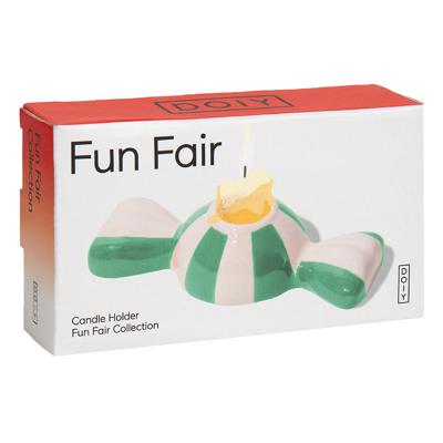 Декор Doiy Подсвечник funfair, 5,5х12х3 см, зеленый арт. DYCAHFUNGR
