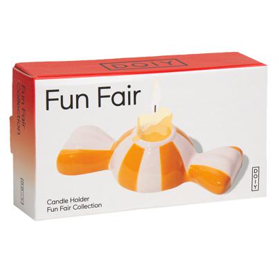 Декор Doiy Подсвечник funfair, 5,5х12х3 см, оранжевый арт. DYCAHFUPK