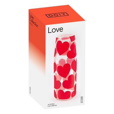 Кувшин Doiy Набор из кувшина и стакана love, 2 шт. арт. DYJGLLOV