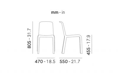 Стул Pedrali арт. 015/300RO
