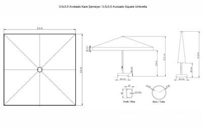 Стул THEUMBRELA SEMSIYE EVI арт. 60-2021-35/2631/S/N-H3000