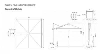 Стул THEUMBRELA SEMSIYE EVI арт. 80-4040-30/PLUS/2631/BL/N