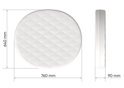 Кроватка Ellipsefurniture Матрас для люльки Ellipsebed кокос/латекс 9 см арт. EBABMC01983299