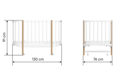 Мебель Ellipsefurniture Кроватка Classic (молочный) арт. CLMBBP02990199