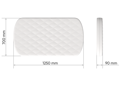 Мебель Ellipsefurniture Матрас для кроватки Classic кокос/форплит 9 см арт. CLABCL01010299