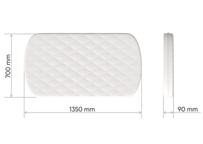 Мебель Ellipsefurniture Матрас для кроватки Elegance кокос/латекс 9 см арт. KIABKL01110499
