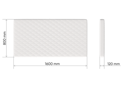 Аксессуар Ellipsefurniture Матрас кокос/eco-foam/латекс 12 см (80*160 см) арт. HM040501020302