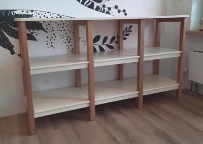 Стеллаж Ellipsefurniture Стеллаж Classic низкий (молочный) арт. CLMBCA02030199
