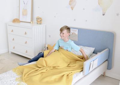 Кровать Ellipsefurniture Кровать подростковая Soft (бежевый/голубой) 90*200 см арт. KD010102010101